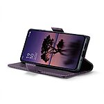 Θήκη Oppo Reno12 Pro 5G CASEME 023 Series Πορτοφόλι με βάση στήριξης, υποδοχές καρτών και μαγνητικό κούμπωμα από συνθετικό δέρμα και TPU μωβ - Image 4