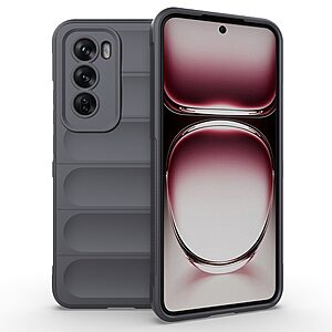Θήκη Oppo Reno12 Pro 5G Mad Mask Rugged Armor από σκληρό Premium TPU γκρι σκούρο