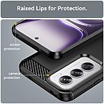 Θήκη Oppo Reno12 Pro 5G Mad Mask Brushed TPU Carbon Πλάτη μαύρο - Image 5