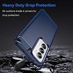 Θήκη Oppo Reno12 Pro 5G Mad Mask Brushed TPU Carbon Πλάτη μπλε - Image 2