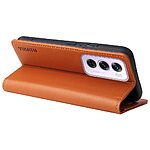 Θήκη Oppo Reno12 Pro 5G YIKATU Folio Series με βάση στήριξης, υποδοχή καρτών και μαγνητικό κούμπωμα Flip Wallet από συνθετικό δέρμα και TPU καφέ ανοιχτό - Image 3