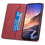 Θήκη Realme 12x 5G / 12 5G DIERFENG DF 05 Foldable Series με βάση στήριξης, υποδοχή καρτών και μαγνητικό κούμπωμα Flip Wallet από συνθετικό δέρμα και εσωτερικό TPU κόκκινο - Image 3