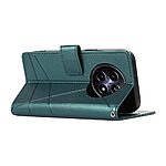 Θήκη Realme 12x 5G / 12 5G DIERFENG DF 06 Foldable Series με βάση στήριξης, υποδοχή καρτών και μαγνητικό κούμπωμα Flip Wallet από συνθετικό δέρμα και εσωτερικό TPU πράσινο - Image 4