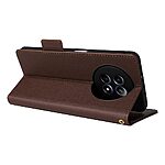 Θήκη Realme 12x 5G / 12 5G Mad Mask Leather Wallet handbag litchi με βάση στήριξης, υποδοχές καρτών και μαγνητικό κούμπωμα καφέ - Image 4