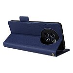 Θήκη Realme 12x 5G / 12 5G Mad Mask Leather Wallet handbag litchi με βάση στήριξης, υποδοχές καρτών και μαγνητικό κούμπωμα μπλε σκούρο - Image 4