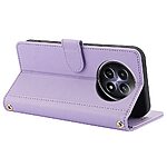 Θήκη Realme 12x 5G / 12 5G Mad Mask PU Leather Series V3 με βάση στήριξης, υποδοχές καρτών και μαγνητικό κούμπωμα μωβ - Image 3