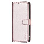 Θήκη Realme C75 BINFEN COLOR Leather Wallet series 12 με βάση στήριξης, υποδοχές καρτών και μαγνητικό κούμπωμα ροζ χρυσό - Image 5