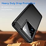 Θήκη Realme GT 7 Pro 5G Mad Mask Brushed TPU Carbon Πλάτη μαύρο - Image 3