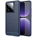 Θήκη Realme GT 7 Pro 5G Mad Mask Brushed TPU Carbon Πλάτη μπλε σκούρο