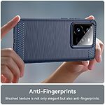 Θήκη Realme GT 7 Pro 5G Mad Mask Brushed TPU Carbon Πλάτη μπλε σκούρο - Image 5