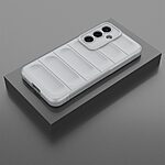 Θήκη Samsung Galaxy S25 5G Mad Mask Rugged Armor από σκληρό Premium TPU γκρι ανοιχτό - Image 3