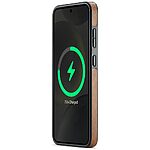 Θήκη Samsung Galaxy S25 5G MAGKING PU Leather Sockproof Series Πλάτη από σκληρό πλαστικό ,συμβατό με magsafe φορτιστή και επένδυση δερματίνης καφέ - Image 3