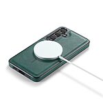 Θήκη Samsung Galaxy S25 5G MAGKING PU Leather Sockproof Series Πλάτη από σκληρό πλαστικό ,συμβατό με magsafe φορτιστή και επένδυση δερματίνης πράσινο - Image 5