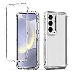 Θήκη Samsung Galaxy S25 5G / S24 5G OEM Transparent Full Cover Case 360° από TPU Frame - Image 5