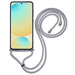 Θήκη Samsung Galaxy S25 5G OEM Soft Silicone Sockproof v3 πλάτη με κορδόνι από αντικραδασμικό TPU γκρι - Image 2