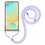 Θήκη Samsung Galaxy S25 5G OEM Soft Silicone Sockproof v3 πλάτη με κορδόνι από αντικραδασμικό TPU μωβ ανοιχτό - Image 2