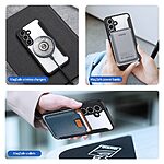 Θήκη Samsung Galaxy S25 Plus 5G / S24 Plus 5G DUX DUCIS Skin X Pro Series με βάση στήριξης, συμβατό με MagSafe φορτιστή υποδοχή καρτών και μαγνητικό κούμπωμα Flip Wallet από συνθετικό δέρμα και εσωτερικό TPU μαύρο - Image 5