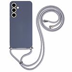Θήκη Samsung Galaxy S25 Plus 5G / S24 Plus 5G OEM Soft Silicone Sockproof v3 πλάτη με κορδόνι από αντικραδασμικό TPU γκρι