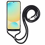 Θήκη Samsung Galaxy S25 Plus 5G / S24 Plus 5G OEM Soft Silicone Sockproof v3 πλάτη με κορδόνι από αντικραδασμικό TPU μαύρο - Image 2