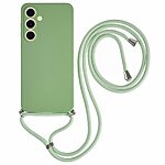 Θήκη Samsung Galaxy S25 Plus 5G / S24 Plus 5G OEM Soft Silicone Sockproof v3 πλάτη με κορδόνι από αντικραδασμικό TPU πράσινο