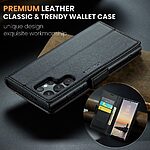 Θήκη Samsung Galaxy S25 Ultra 5G CASEME 023 Series Πορτοφόλι με βάση στήριξης, υποδοχές καρτών και μαγνητικό κούμπωμα από συνθετικό δέρμα και TPU μαύρο - Image 5
