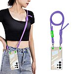 Θήκη Samsung Galaxy S25 Ultra 5G GKK Διάφανο Ανθεκτικό κάλυμμα Κατασκευή από Σκληρό Υλικό και Αποσπώμενο Λουρί Μεταφοράς μωβ - Image 2