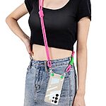 Θήκη Samsung Galaxy S25 Ultra 5G GKK Διάφανο Ανθεκτικό κάλυμμα Κατασκευή από Σκληρό Υλικό και Αποσπώμενο Λουρί Μεταφοράς ροζ - Image 2