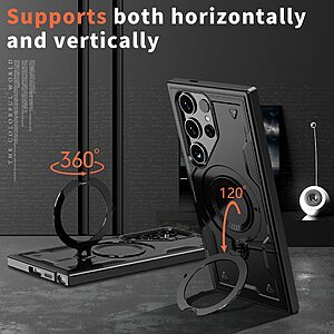 συμβατό με ασύρματη φόρτιση Magsafe και Βάση στήριξης TPU μαύρο