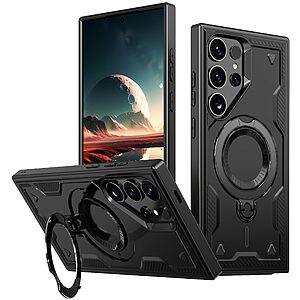 Θήκη Samsung Galaxy S25 Ultra 5G Mad Mask Πλάτη Military Protection με Μαγνητικό δαχτυλίδι