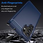 Θήκη Samsung Galaxy S25 Ultra 5G Mad Mask Brushed TPU Carbon Πλάτη μπλε - Image 4