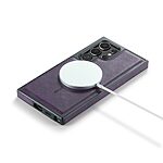 Θήκη Samsung Galaxy S25 Ultra 5G MAGKING PU Leather Sockproof Series Πλάτη από σκληρό πλαστικό ,συμβατό με magsafe φορτιστή και επένδυση δερματίνης μωβ - Image 5