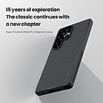 Θήκη Samsung Galaxy S25 Ultra 5G NiLLkin Super Frosted Shield Pro Series Πλάτη από Premium σκληρό TPU μαύρο - Image 5