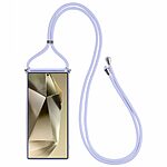 Θήκη Samsung Galaxy S25 Ultra 5G OEM Soft Silicone Sockproof πλάτη με κορδόνι από αντικραδασμικό TPU μωβ ανοιχτό - Image 2