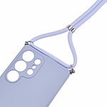 Θήκη Samsung Galaxy S25 Ultra 5G OEM Soft Silicone Sockproof πλάτη με κορδόνι από αντικραδασμικό TPU μωβ ανοιχτό - Image 4