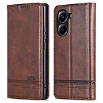 Θήκη Xiaomi Poco X7 Pro 5G AZNS Litchi Retro V4 Texture Leather με βάση στήριξης
