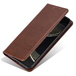 Θήκη Xiaomi Poco X7 Pro 5G AZNS Litchi Retro V4 Texture Leather με βάση στήριξης, υποδοχές καρτών και μαγνητικό κούμπωμα καφέ - Image 5