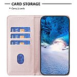 Θήκη Xiaomi Redmi Note 14 5G BINFEN COLOR Leather Wallet series 9 με βάση στήριξης, υποδοχές καρτών και μαγνητικό κούμπωμα ροζ χρυσό - Image 3