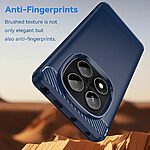 Θήκη Xiaomi Redmi Note 14 Pro 4G Mad Mask Brushed TPU Carbon Πλάτη μπλε σκούρο - Image 3