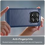 Θήκη Xiaomi Redmi Note 14 Pro 4G Mad Mask Brushed TPU Carbon Πλάτη μπλε σκούρο - Image 5