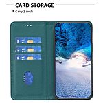 Θήκη Xiaomi Redmi Note 14 Pro 5G / Poco X7 5G BINFEN COLOR Leather Wallet series 9 με βάση στήριξης, υποδοχές καρτών και μαγνητικό κούμπωμα πράσινο - Image 3