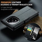 Θήκη Xiaomi Redmi Note 14 Pro 5G / Poco X7 5G CASEME 023 Series Πορτοφόλι με βάση στήριξης, υποδοχές καρτών και μαγνητικό κούμπωμα από συνθετικό δέρμα και TPU μαύρο - Image 5