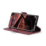 Θήκη Xiaomi Redmi Note 14 Pro 5G / Poco X7 5G CASEME 023 Series Πορτοφόλι με βάση στήριξης, υποδοχές καρτών και μαγνητικό κούμπωμα από συνθετικό δέρμα και TPU μπορντό - Image 4