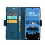 Θήκη Xiaomi Redmi Note 14 Pro 5G / Poco X7 5G CASEME 023 Series Πορτοφόλι με βάση στήριξης, υποδοχές καρτών και μαγνητικό κούμπωμα από συνθετικό δέρμα και TPU πετρόλ - Image 3