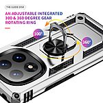 Θήκη Xiaomi Redmi Note 14 Pro 5G / Poco X7 5G Mad Mask πλάτη Armor V2 με Μαγνητικό δαχτυλίδι και Βάση στήριξης TPU ασημί - Image 2