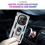 Θήκη Xiaomi Redmi Note 14 Pro 5G / Poco X7 5G Mad Mask πλάτη Armor V2 με Μαγνητικό δαχτυλίδι και Βάση στήριξης TPU ασημί - Image 3