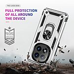 Θήκη Xiaomi Redmi Note 14 Pro 5G / Poco X7 5G Mad Mask πλάτη Armor V2 με Μαγνητικό δαχτυλίδι και Βάση στήριξης TPU ασημί - Image 4