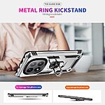 Θήκη Xiaomi Redmi Note 14 Pro 5G / Poco X7 5G Mad Mask πλάτη Armor V2 με Μαγνητικό δαχτυλίδι και Βάση στήριξης TPU ασημί - Image 5