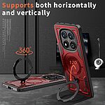 συμβατό με ασύρματη φόρτιση Magsafe και Βάση στήριξης TPU κόκκινο