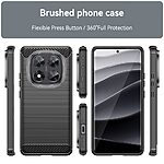 Θήκη Xiaomi Redmi Note 14 Pro 5G / Poco X7 5G Mad Mask Brushed TPU Carbon Πλάτη μαύρο - Image 3
