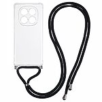 Θήκη Xiaomi Redmi Note 14 Pro 5G / Poco X7 5G OEM Silicone Sockproof Transparent πλάτη με κορδόνι από αντικραδασμικό TPU